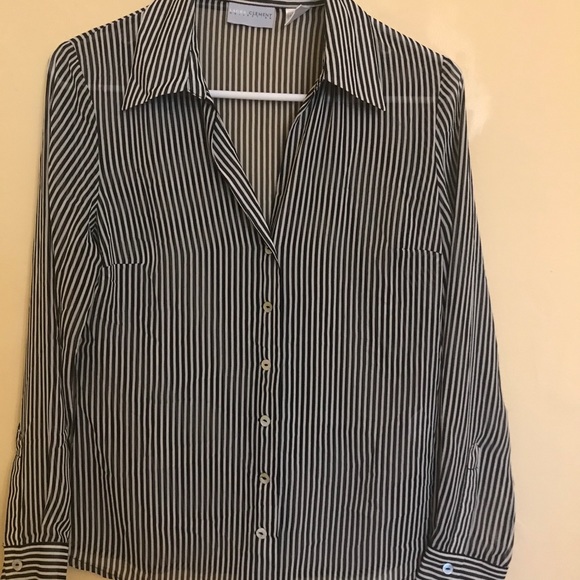 Laura Clement long sleeve striped shirt size 4 - Picture 1 of 3